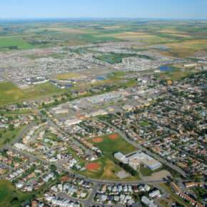 Airdrie Alberta - Aerial photo